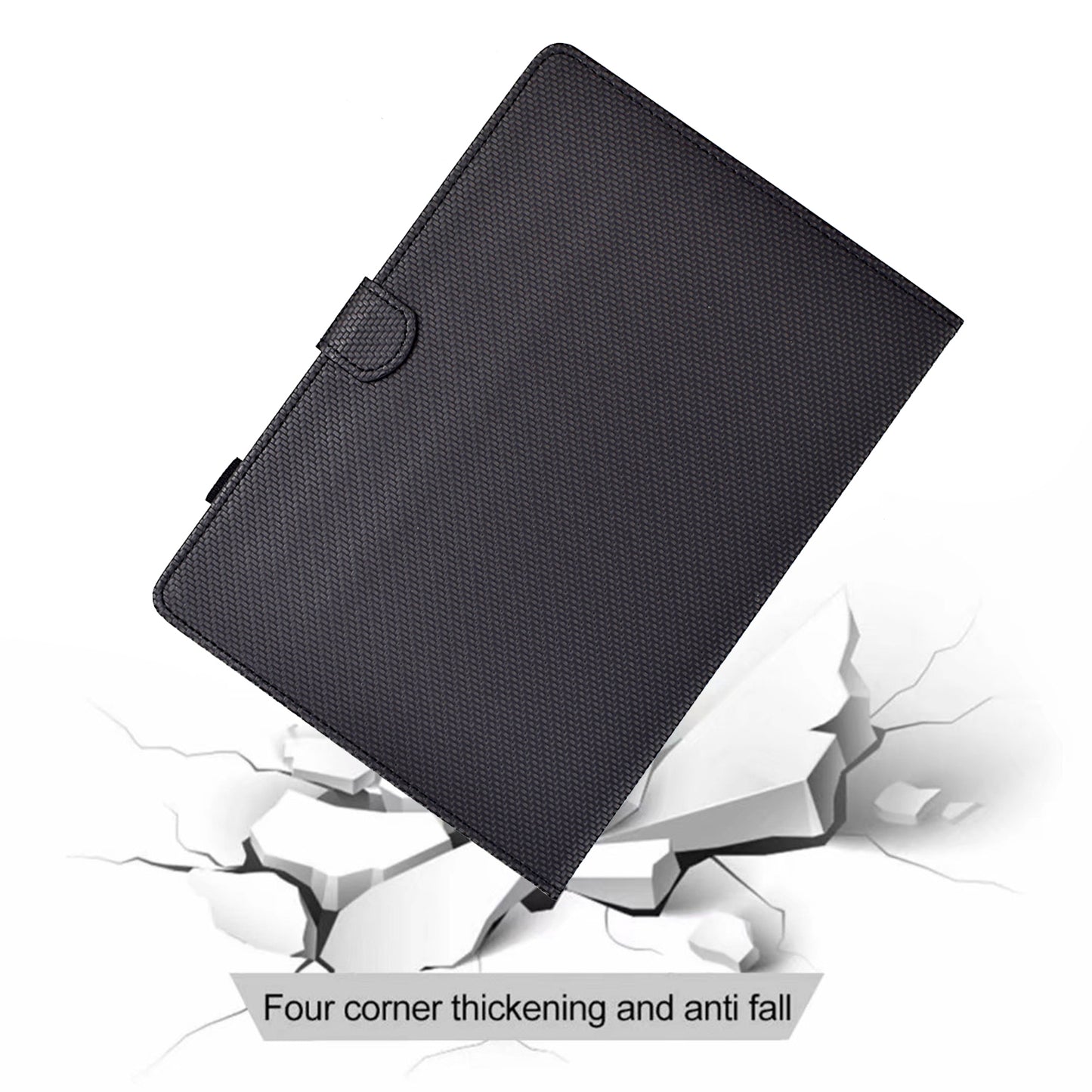 For Samsung Galaxy Tab S9 FE / S9 Case PU Leather Tablet Cover Auto Wake / Sleep - Black