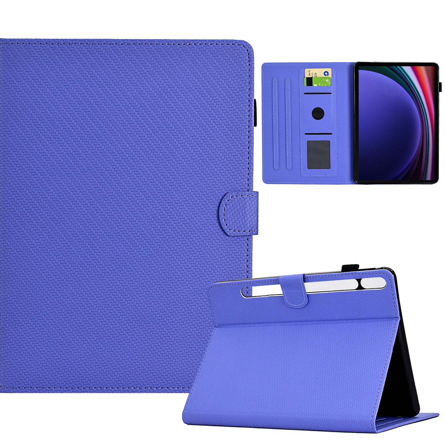 For Samsung Galaxy Tab S9 FE / S9 Case PU Leather Tablet Cover Auto Wake / Sleep - Purple