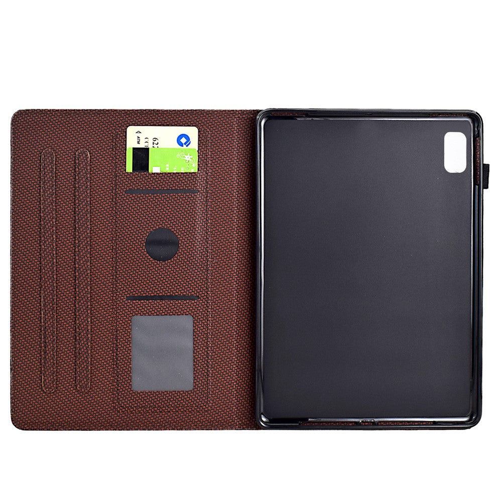 For Lenovo Xiaoxin Pad Plus (2023) / Tab P11 Gen 2 TB-350 Case PU Leather Tablet Stand Cover - Brown