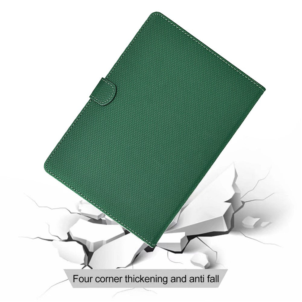 For Lenovo Xiaoxin Pad Plus (2023) / Tab P11 Gen 2 TB-350 Case PU Leather Tablet Stand Cover - Green