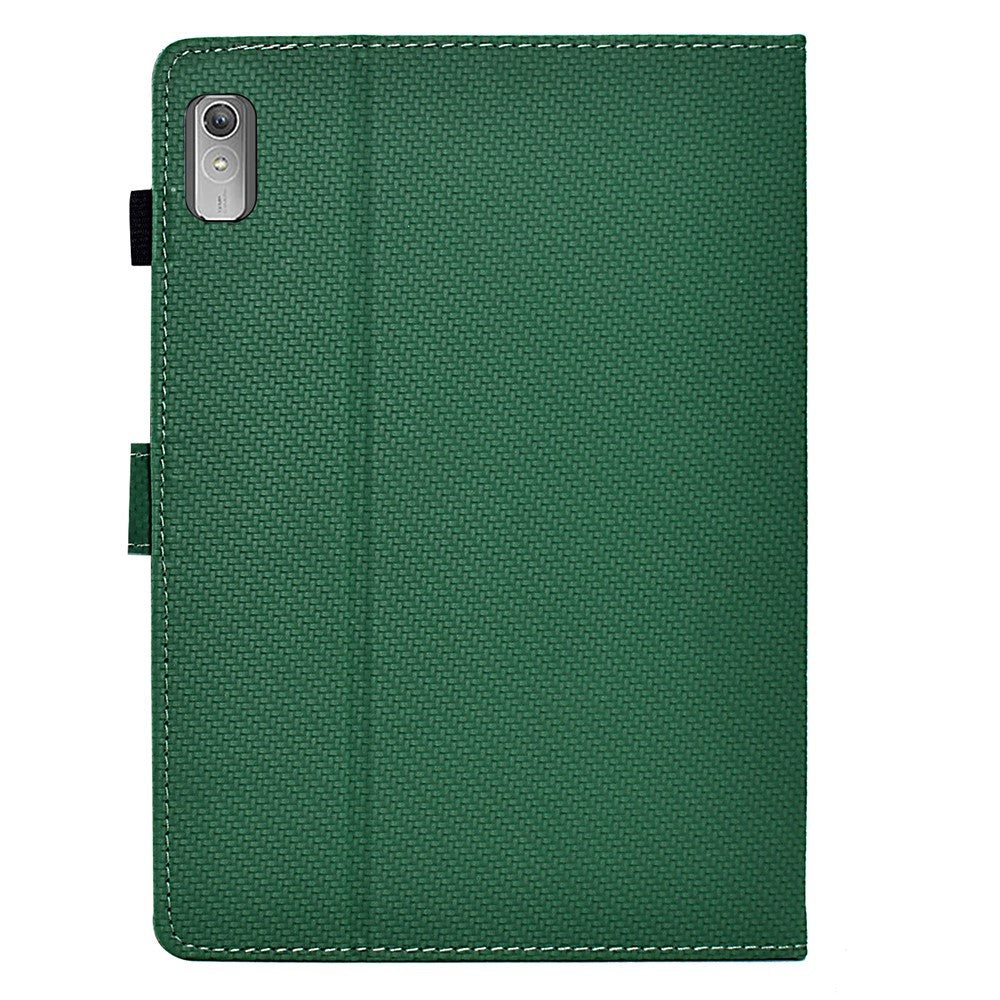 For Lenovo Xiaoxin Pad Plus (2023) / Tab P11 Gen 2 TB-350 Case PU Leather Tablet Stand Cover - Green