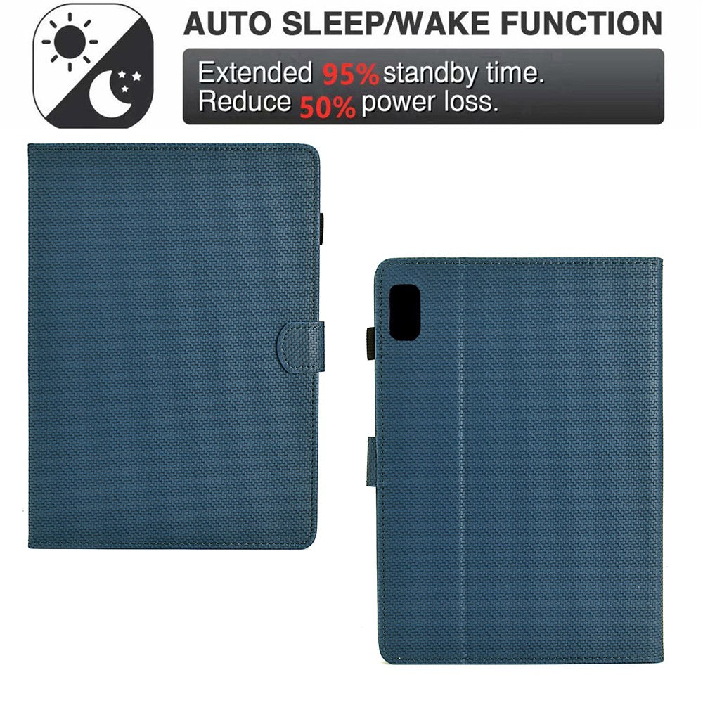 For Lenovo Xiaoxin Pad Plus (2023) / Tab P11 Gen 2 TB-350 Case PU Leather Tablet Stand Cover - Sapphire