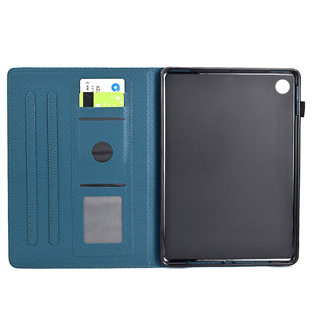 For Lenovo Tab M10 (Gen 3) Case PU Leather Protective Tablet Cover with Card Slots - Sapphire