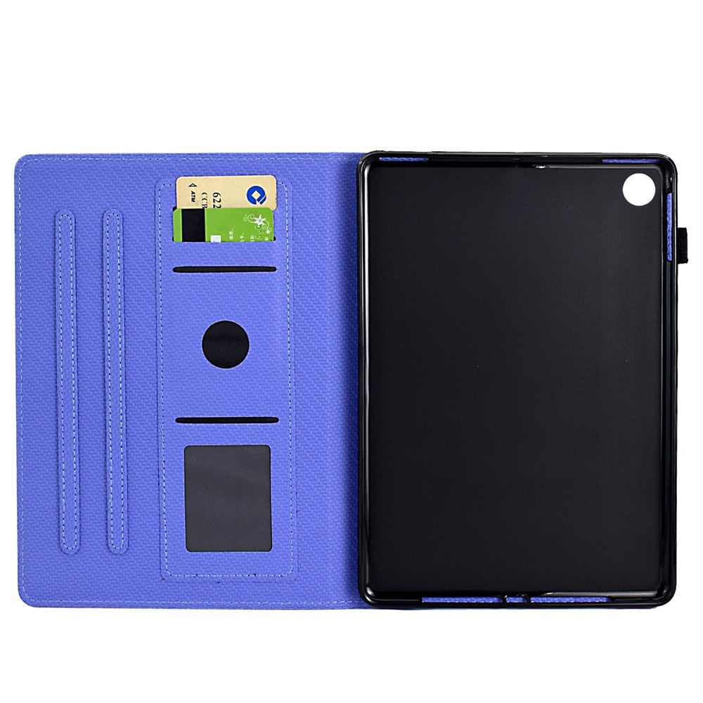 For Lenovo Tab M10 (Gen 3) Case PU Leather Protective Tablet Cover with Card Slots - Purple