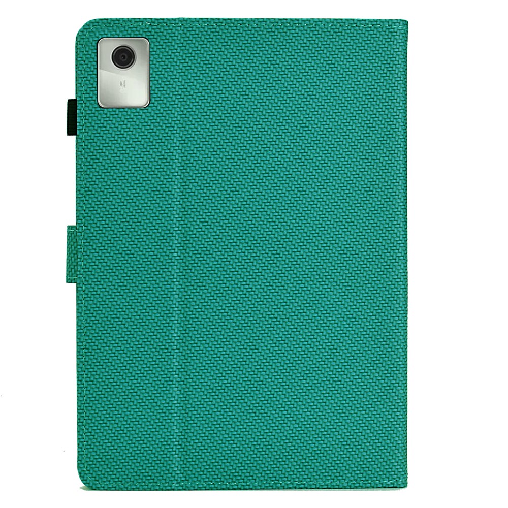 For Lenovo Tab M11 / Xiaoxin Pad 11 2024 Case Carbon Fiber Texture Leather Tablet Cover - Baby Blue
