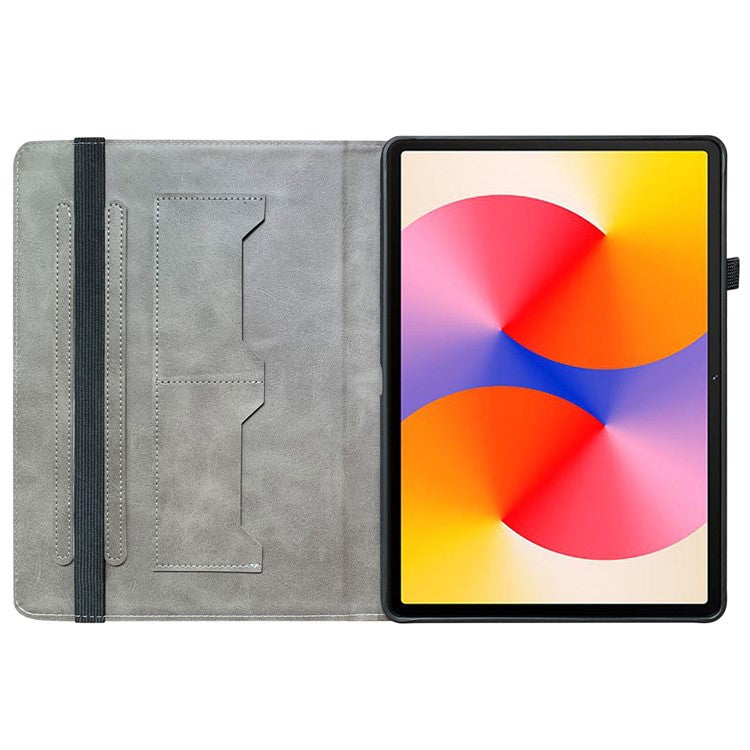 For Huawei MatePad SE 11 Case Pattern Print PU Leather Stand Tablet Cover with Card Slots - Gold Butterfly Rose