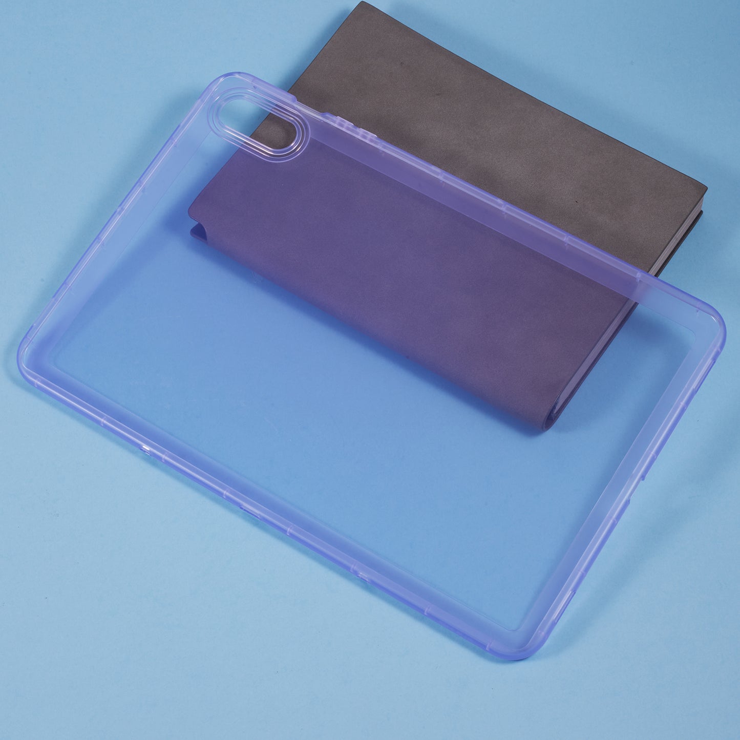 For Samsung Galaxy Tab S9 FE+ / Tab S9+ Case TPU Shockproof Transparent Cover - Purple