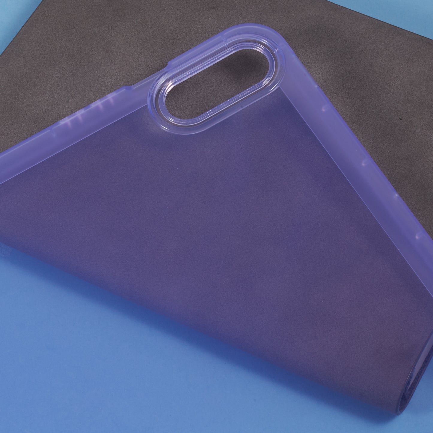 For Samsung Galaxy Tab S9 FE+ / Tab S9+ Case TPU Shockproof Transparent Cover - Purple
