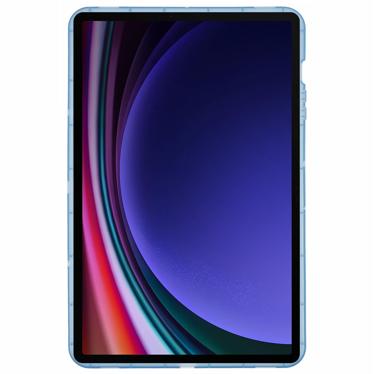 For Samsung Galaxy Tab S9 FE+ / Tab S9+ Case TPU Shockproof Transparent Cover - Blue