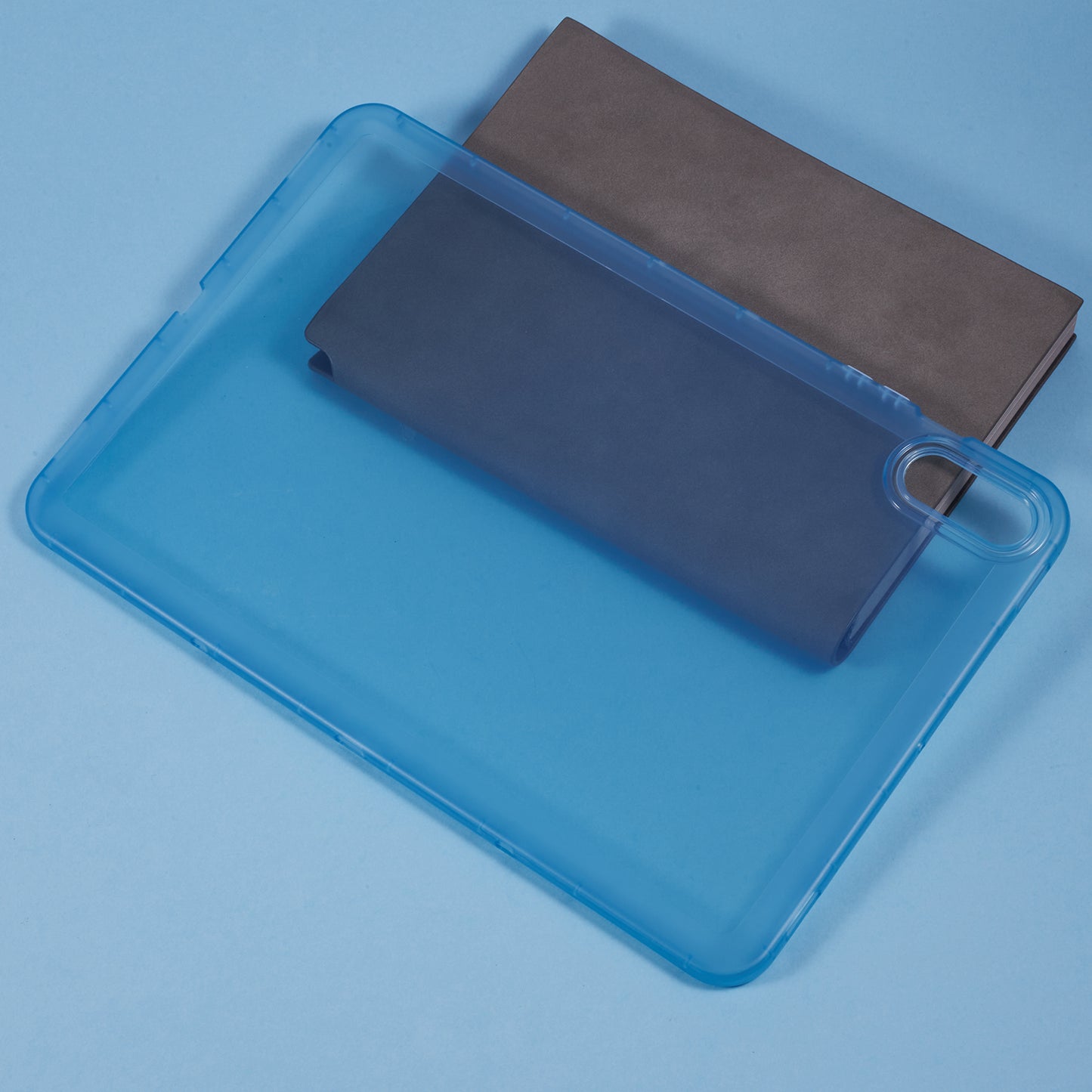 For Samsung Galaxy Tab S9 FE+ / Tab S9+ Case TPU Shockproof Transparent Cover - Blue