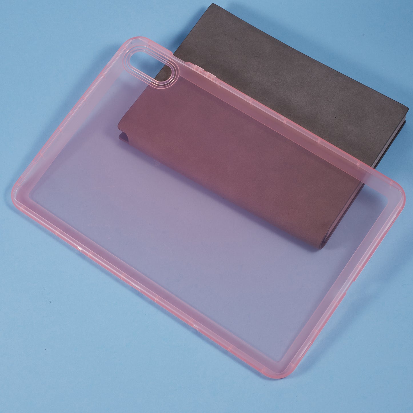 For Samsung Galaxy Tab S9 FE+ / Tab S9+ Case TPU Shockproof Transparent Cover - Pink