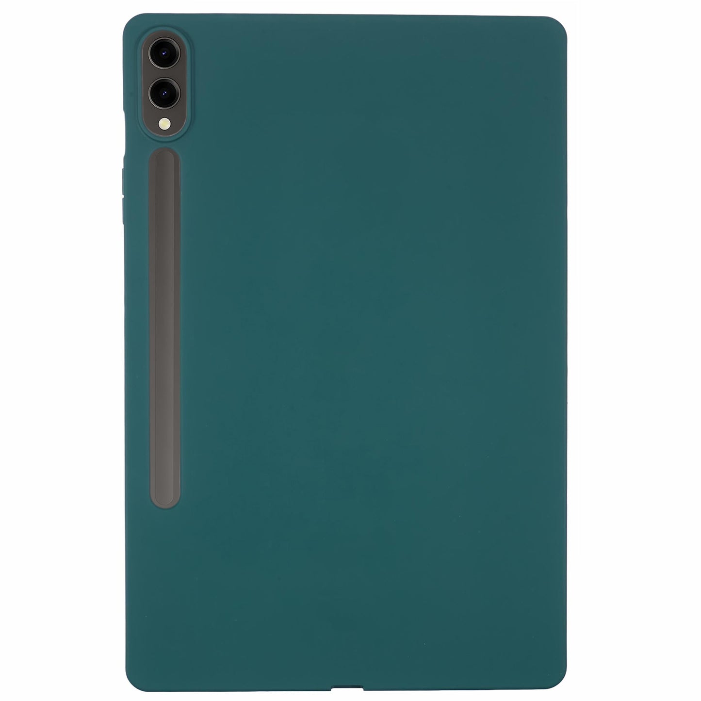 For Samsung Galaxy Tab S9 FE+ / Tab S9+ Case Soft TPU Back Tablet Cover - Blackish Green