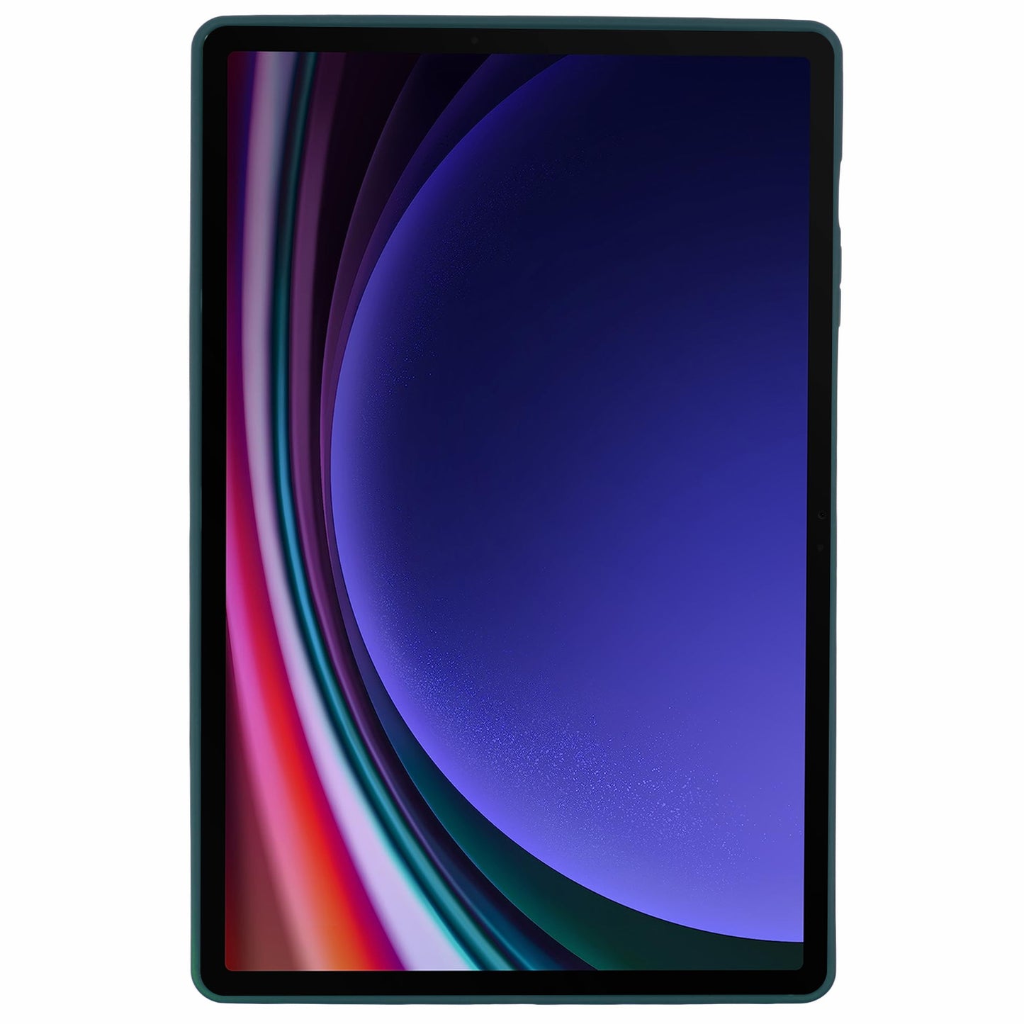 For Samsung Galaxy Tab S9 FE+ / Tab S9+ Case Soft TPU Back Tablet Cover - Blackish Green