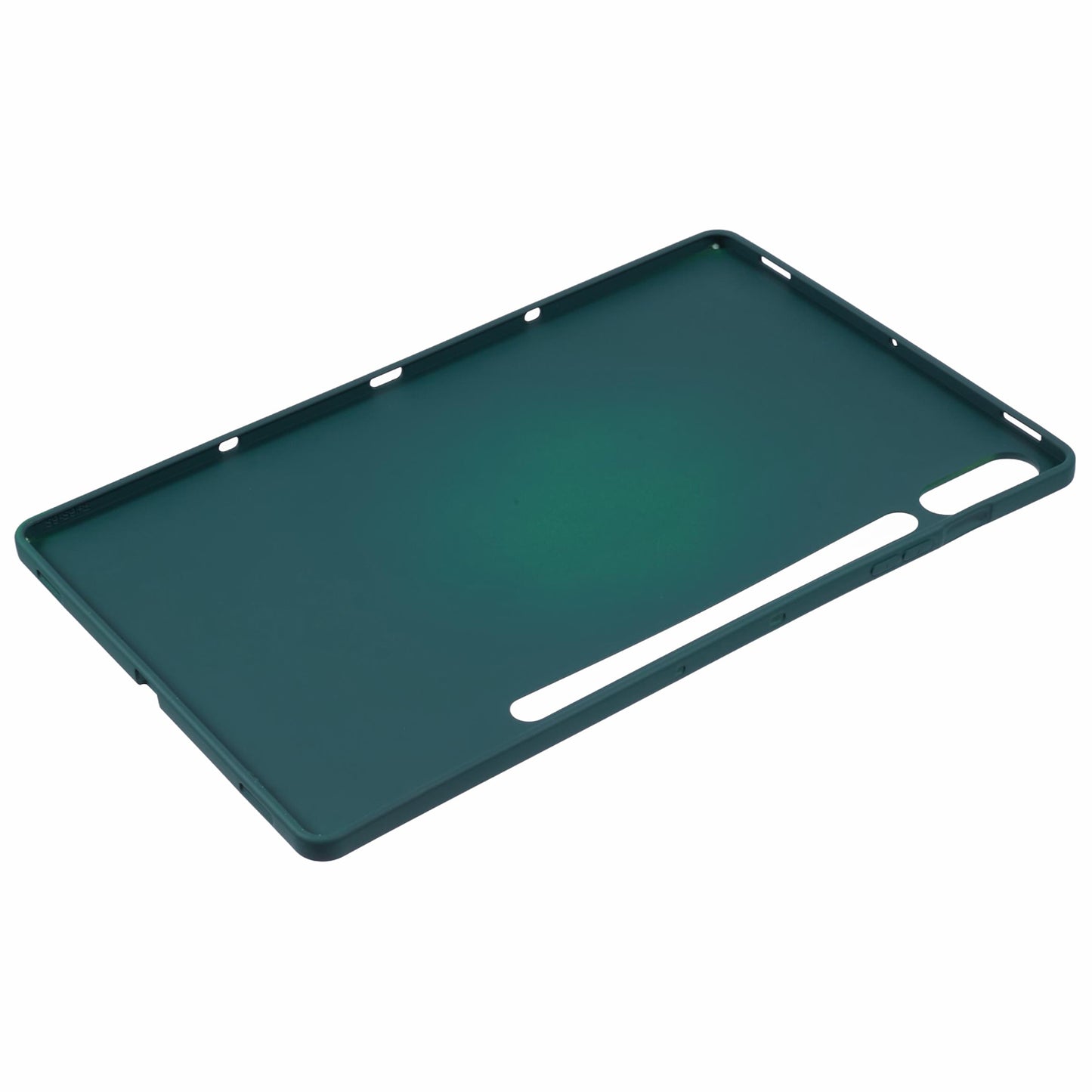 For Samsung Galaxy Tab S9 FE+ / Tab S9+ Case Soft TPU Back Tablet Cover - Blackish Green