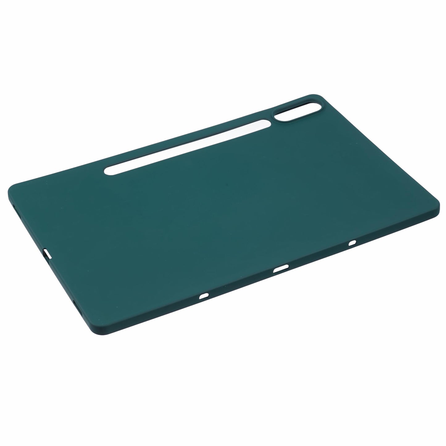 For Samsung Galaxy Tab S9 FE+ / Tab S9+ Case Soft TPU Back Tablet Cover - Blackish Green