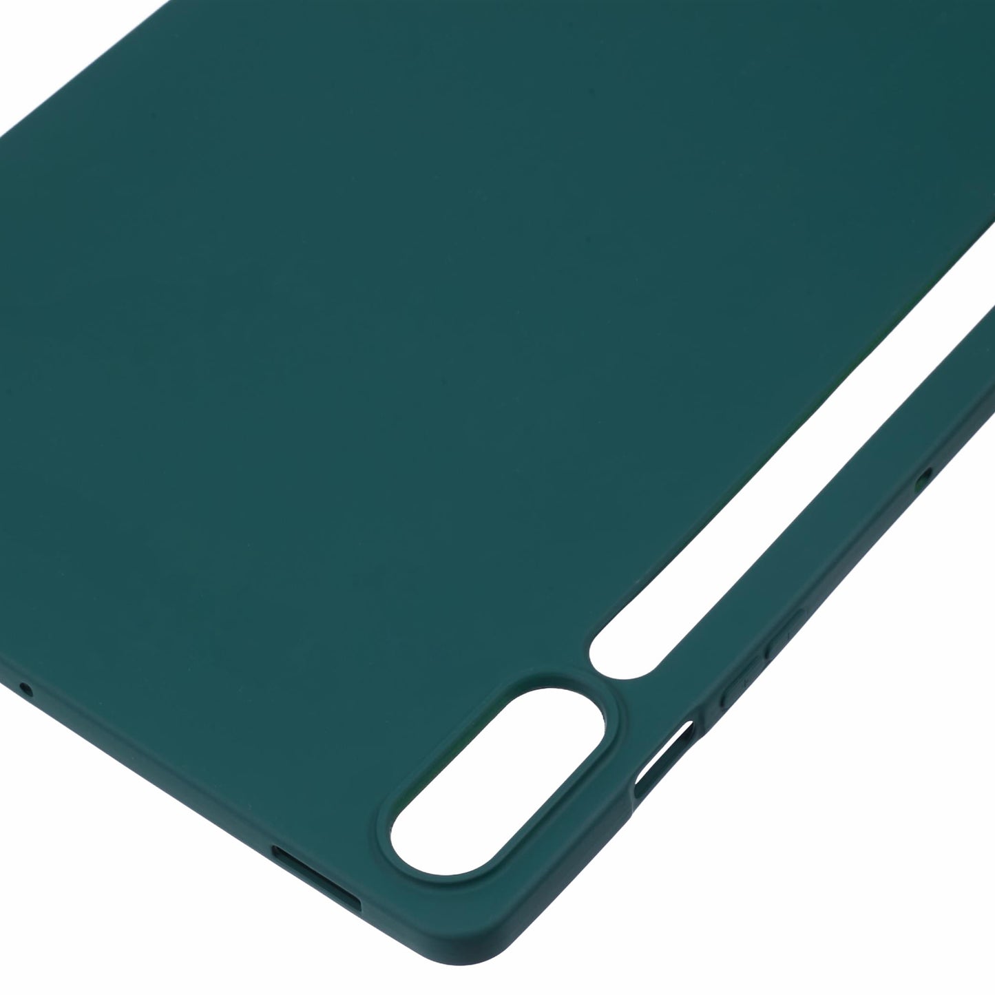 For Samsung Galaxy Tab S9 FE+ / Tab S9+ Case Soft TPU Back Tablet Cover - Blackish Green