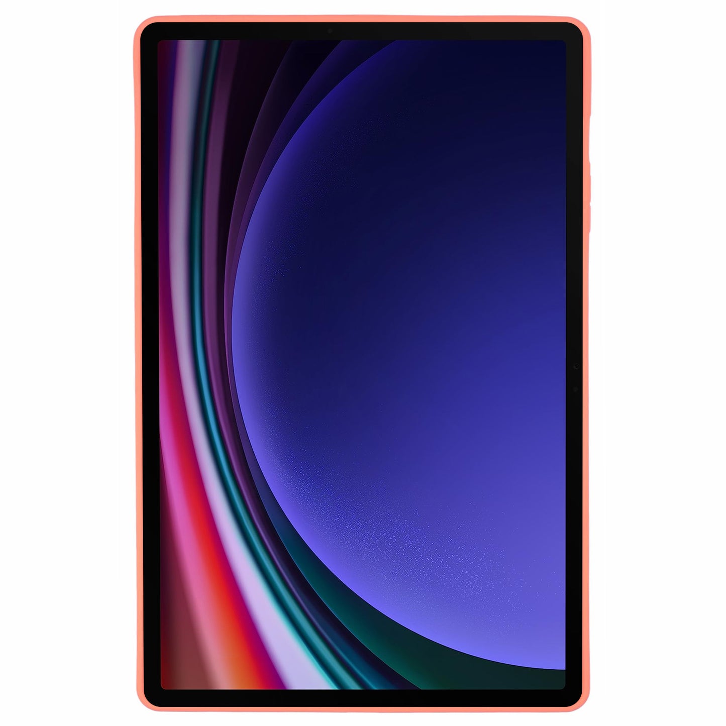 For Samsung Galaxy Tab S9 FE+ / Tab S9+ Case Soft TPU Back Tablet Cover - Orange