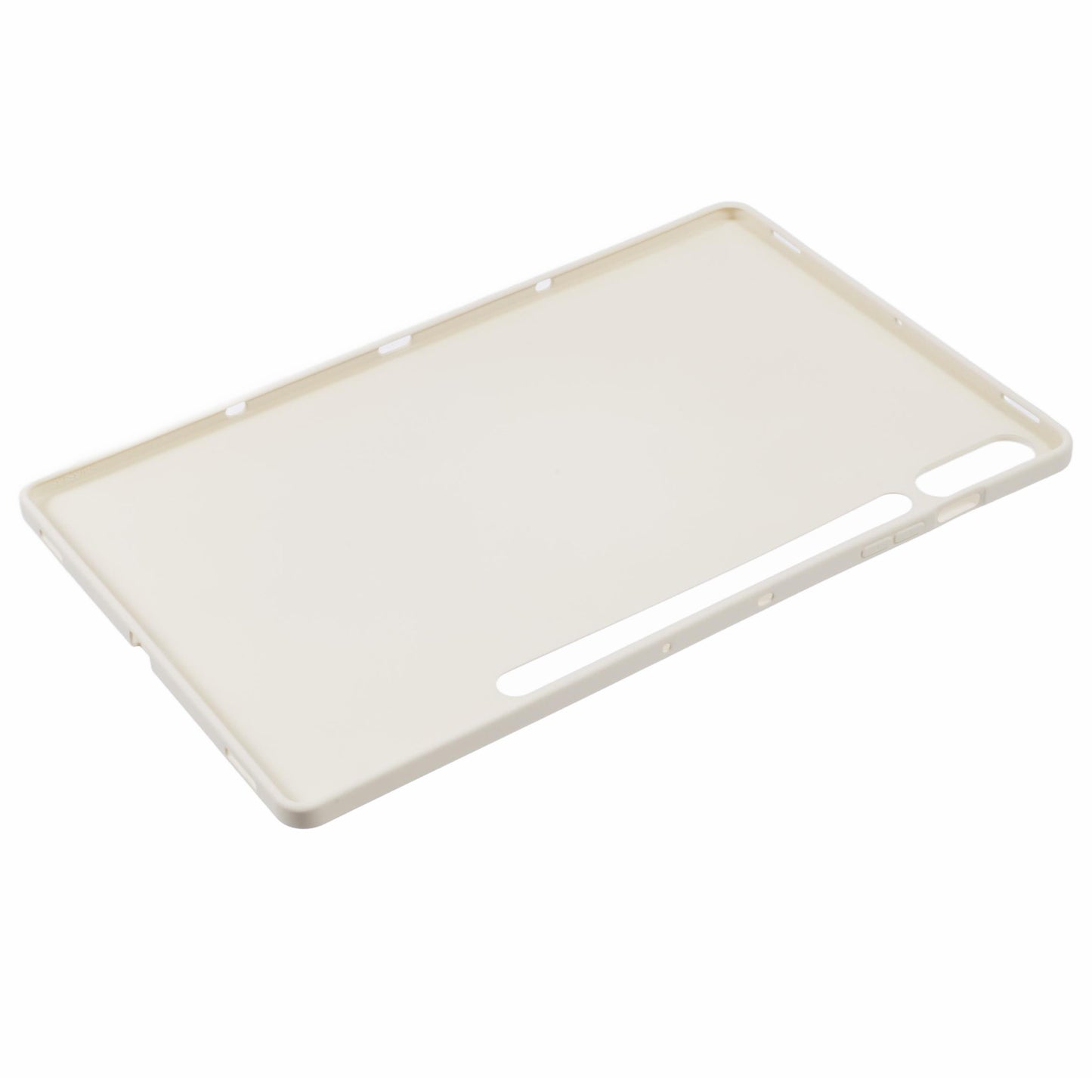 For Samsung Galaxy Tab S9 FE+ / Tab S9+ Case Soft TPU Back Tablet Cover - Beige