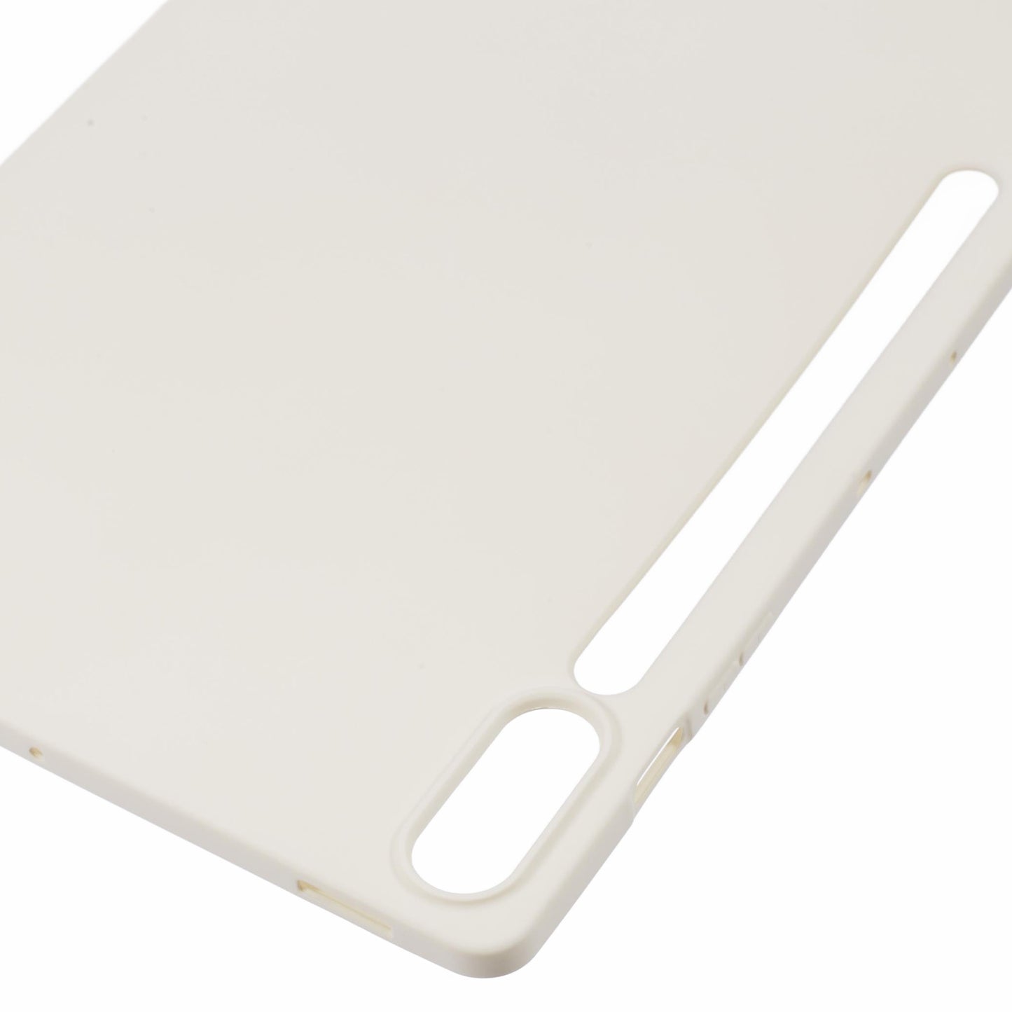 For Samsung Galaxy Tab S9 FE+ / Tab S9+ Case Soft TPU Back Tablet Cover - Beige