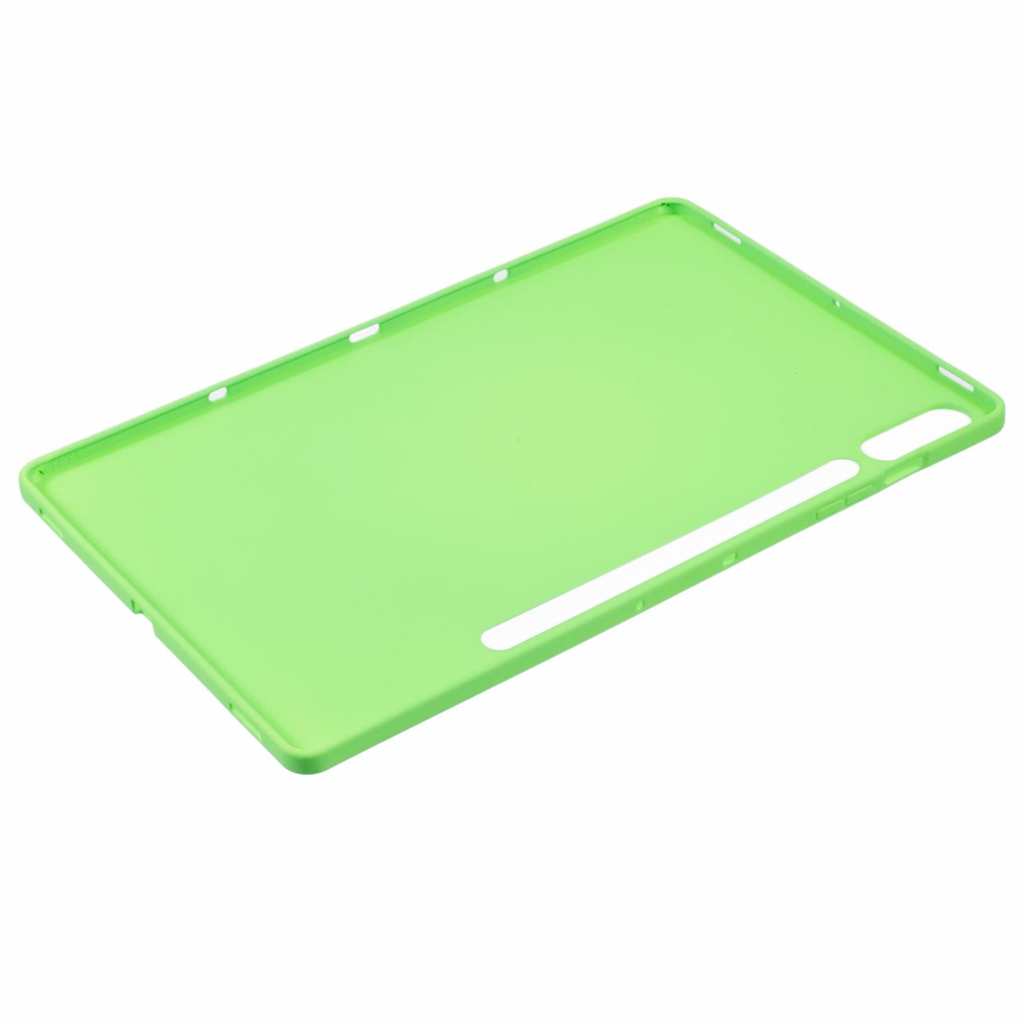 For Samsung Galaxy Tab S9 FE+ / Tab S9+ Case Soft TPU Back Tablet Cover - Fluorescent Green
