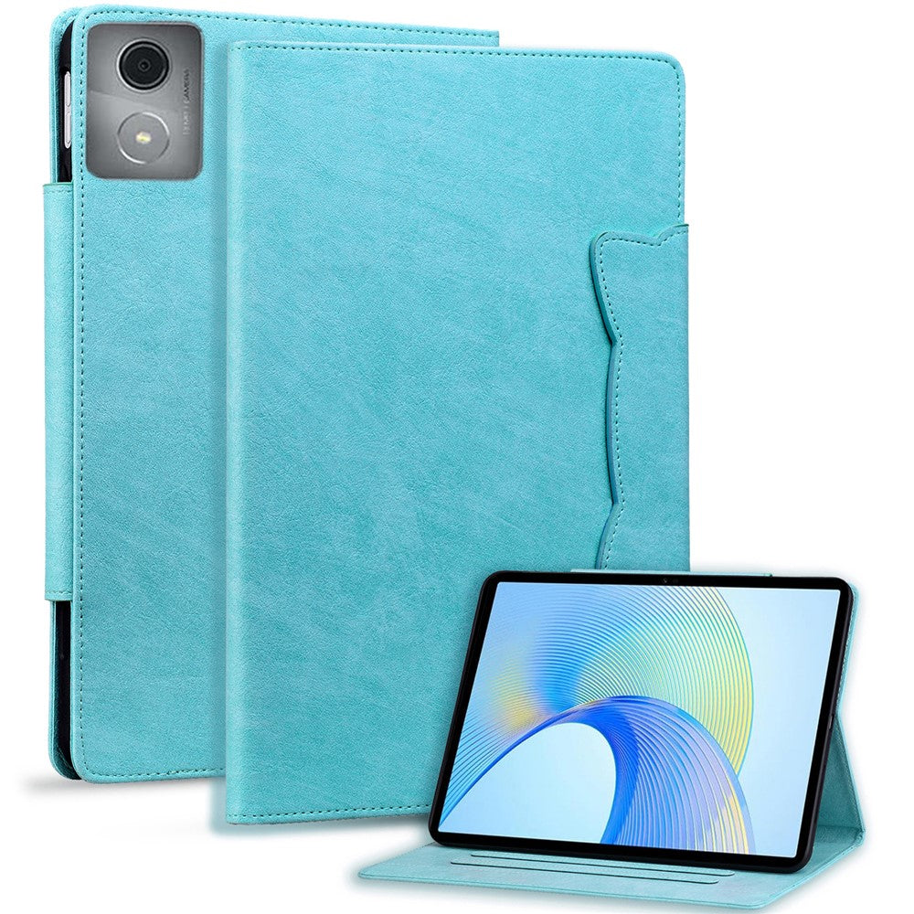For Lenovo Tab M11 Plus / Tab K11 Plus Case Stand PU Leather Tablet Cover Cat Buckle Closure - Sky Blue