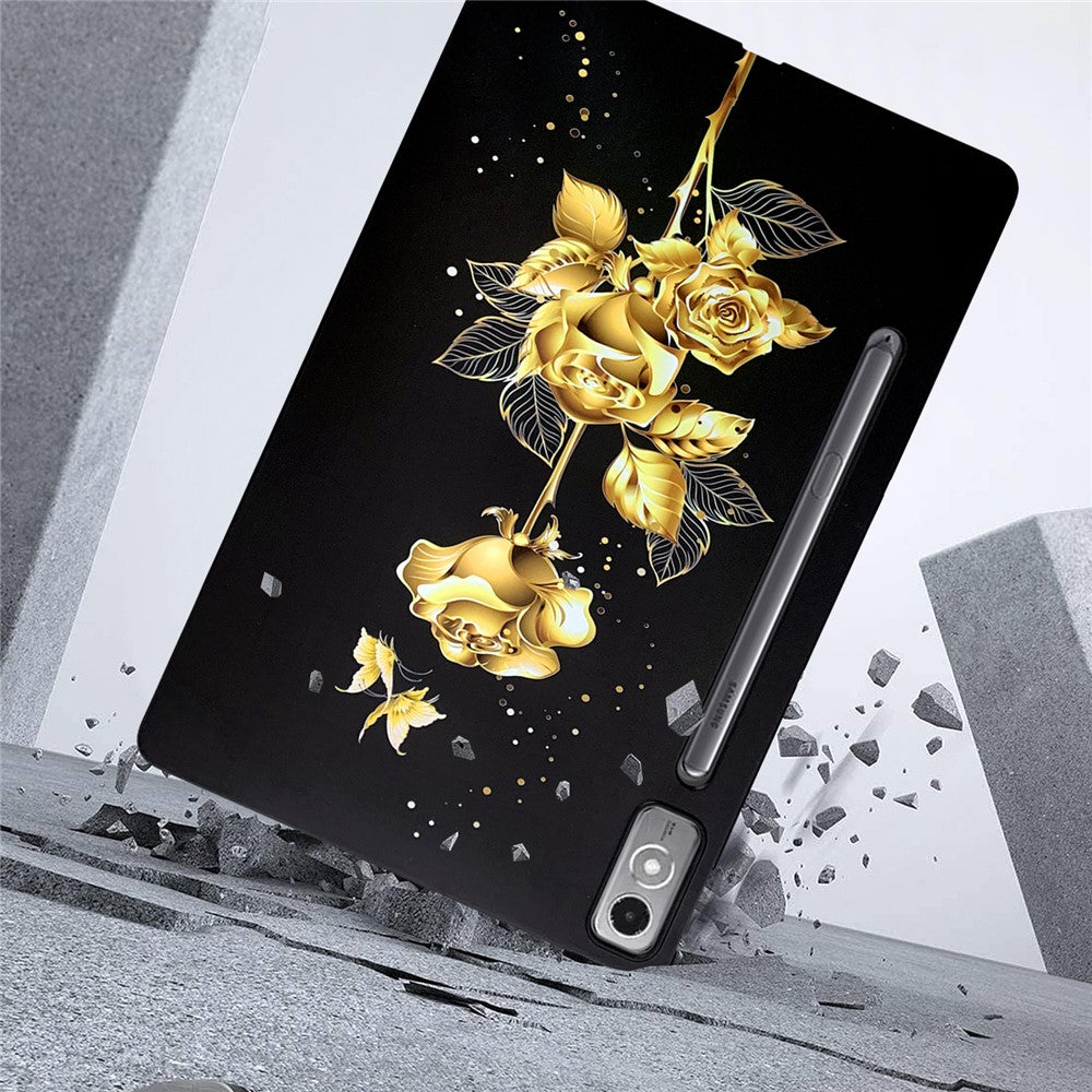 For Lenovo Tab P12 TPU Case Pattern Printing Slim Tablet Protective Cover