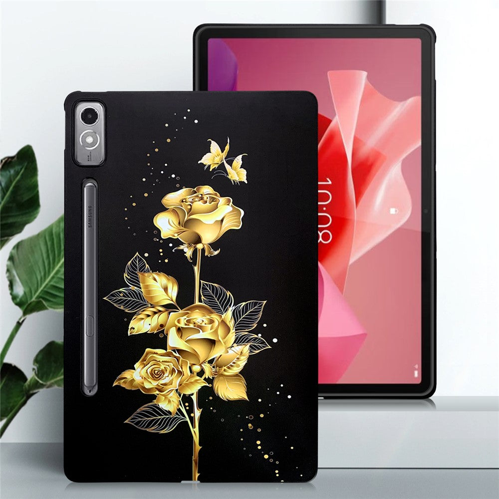 For Lenovo Tab P12 TPU Case Pattern Printing Slim Tablet Protective Cover