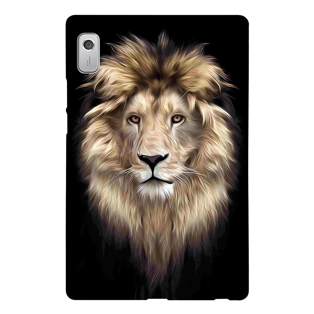 For Lenovo Tab M9 TPU Case Pattern Printing Slim Tablet Protective Cover - Lion