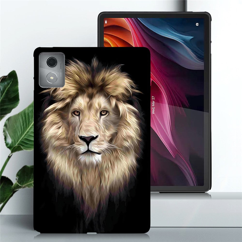 For Lenovo Tab M11 Plus TPU Case Pattern Printing Slim Tablet Protective Cover - Lion