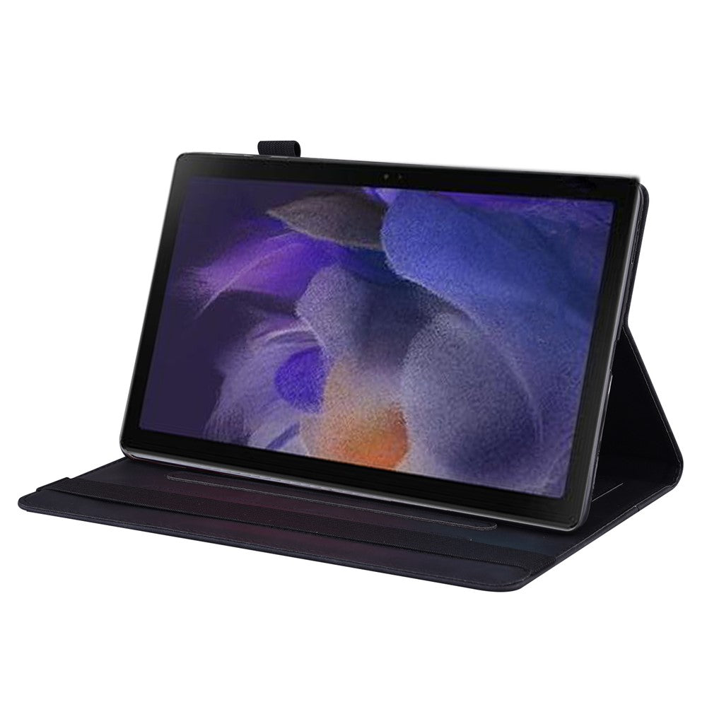 For Lenovo Xiaoxin Pad Pro 12.7 inch Case Card Holder Stand Folio Leather Tablet Cover - Black