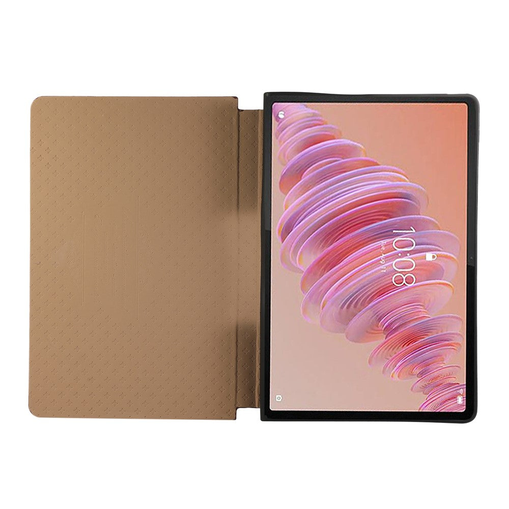 For Lenovo Tab Plus Stand Case Anti-Scratch PU Leather Tablet Flip Cover - Purple