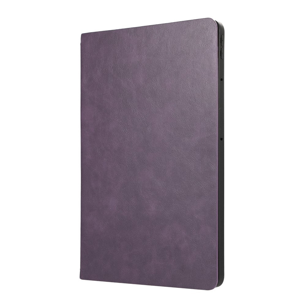 For Lenovo Tab Plus Stand Case Anti-Scratch PU Leather Tablet Flip Cover - Purple