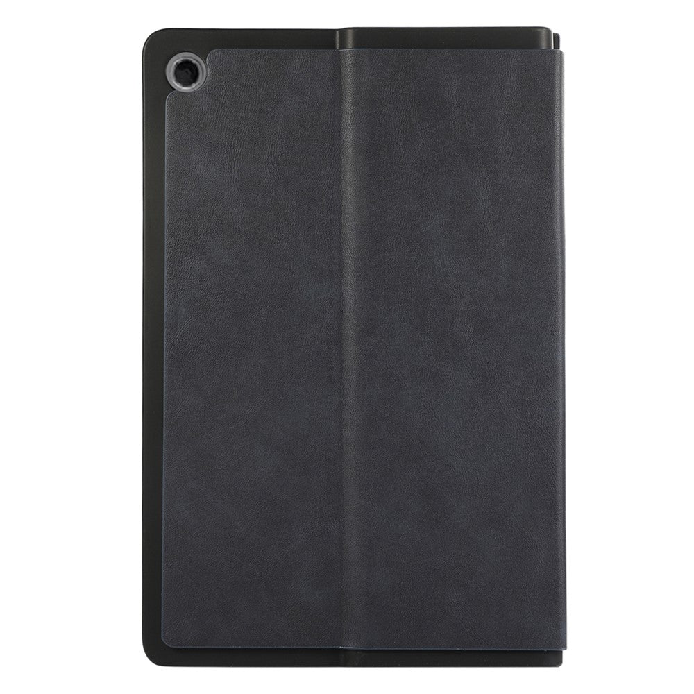 For Lenovo Tab Plus Shockproof Case PU Leather Tablet Cover with Stand - Blue