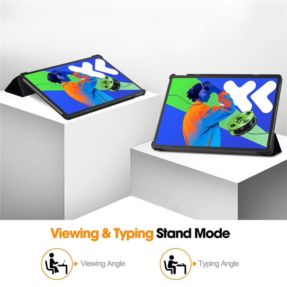 For Lenovo Xiaoxin Pad Pro 12.7 inch Case Pattern Print Leather Stand Tablet Cover - Don't Touch Me