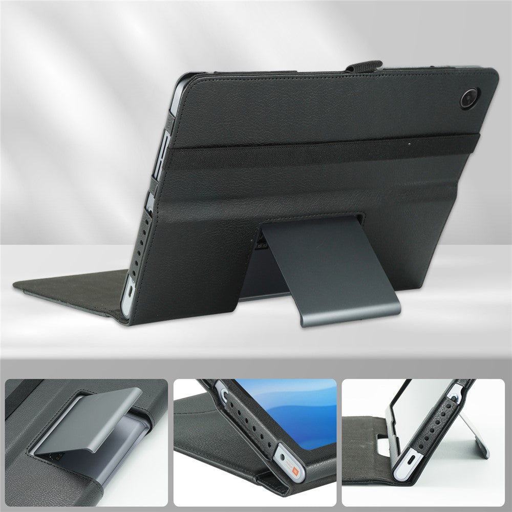 For Lenovo Tab Plus TB351FU / Xiaoxin Pad Studio 11.5 inch Case Stand PU Leather Tablet Phone Cover - Black