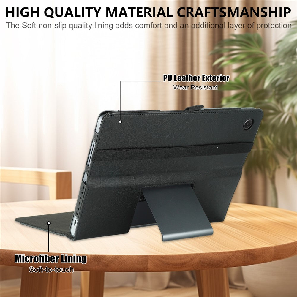 For Lenovo Tab Plus TB351FU / Xiaoxin Pad Studio 11.5 inch Case Stand PU Leather Tablet Phone Cover - Black