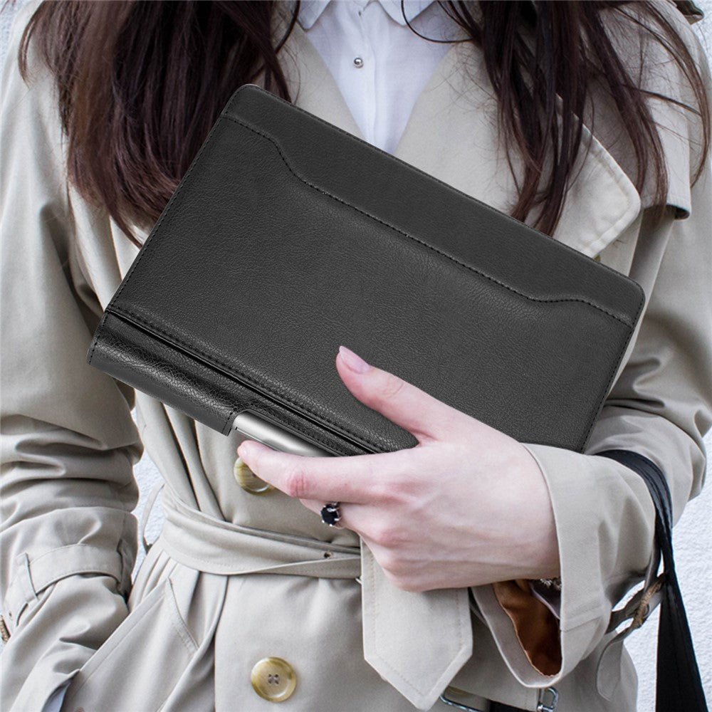 For Lenovo Tab Plus TB351FU / Xiaoxin Pad Studio 11.5 inch Case Stand PU Leather Tablet Phone Cover - Black