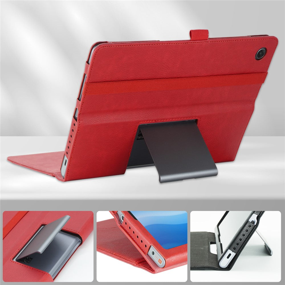 For Lenovo Tab Plus TB351FU / Xiaoxin Pad Studio 11.5 inch Case Stand PU Leather Tablet Phone Cover - Red