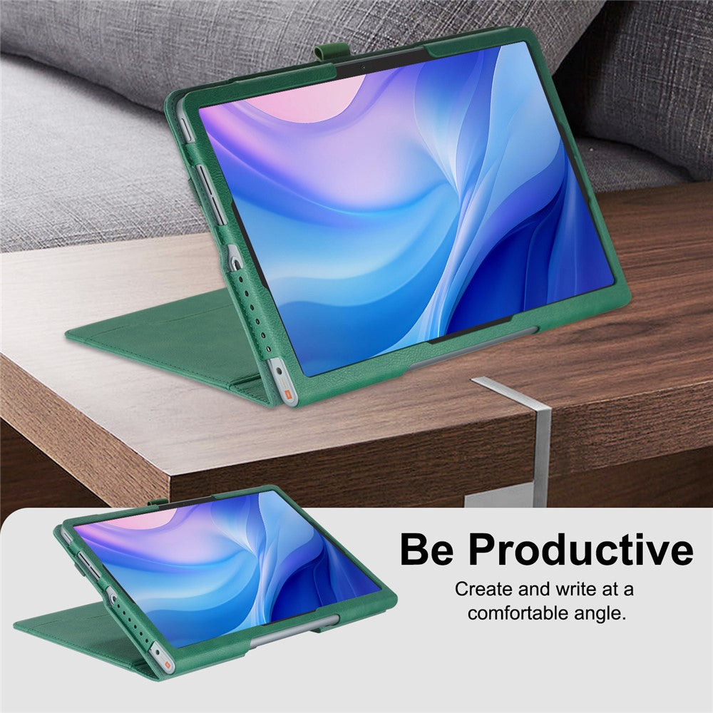 For Lenovo Tab Plus TB351FU / Xiaoxin Pad Studio 11.5 inch Case Stand PU Leather Tablet Phone Cover - Green