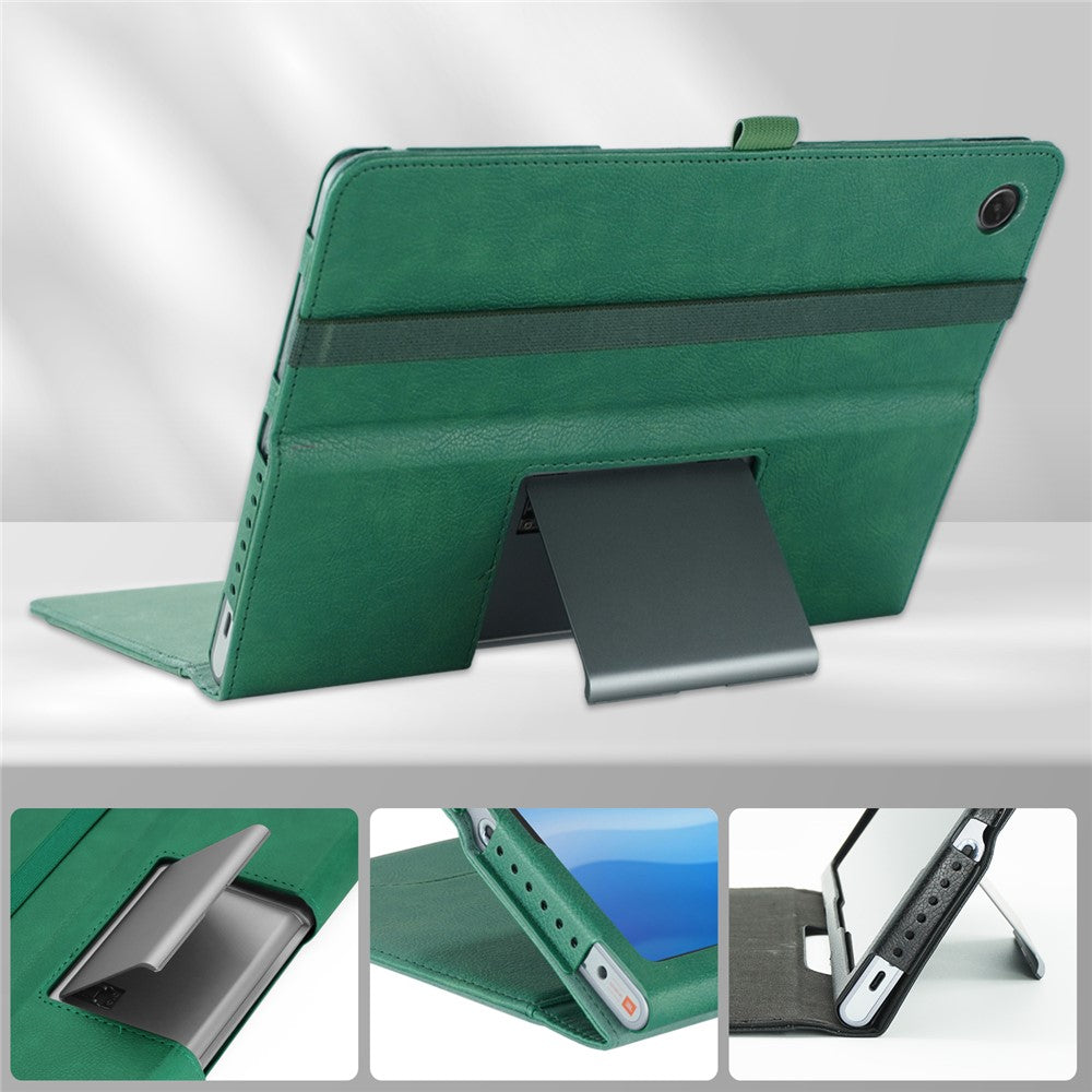 For Lenovo Tab Plus TB351FU / Xiaoxin Pad Studio 11.5 inch Case Stand PU Leather Tablet Phone Cover - Green