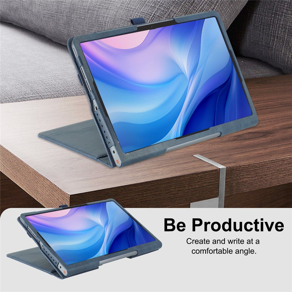 For Lenovo Tab Plus TB351FU / Xiaoxin Pad Studio 11.5 inch Case Stand PU Leather Tablet Phone Cover - Blue