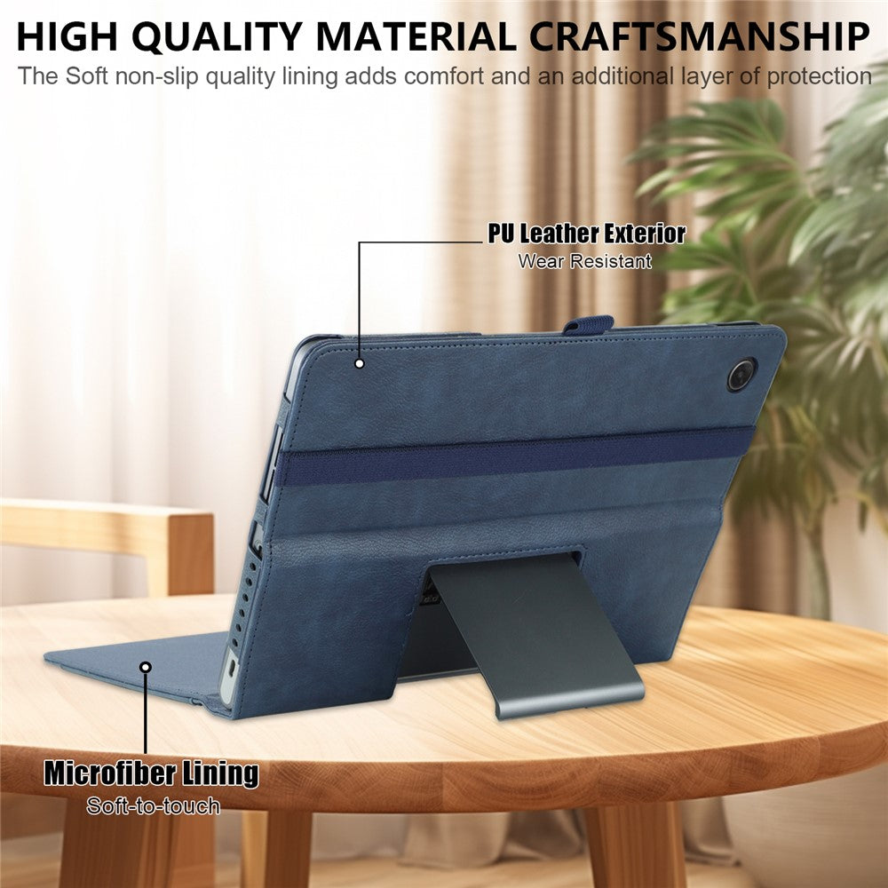For Lenovo Tab Plus TB351FU / Xiaoxin Pad Studio 11.5 inch Case Stand PU Leather Tablet Phone Cover - Blue