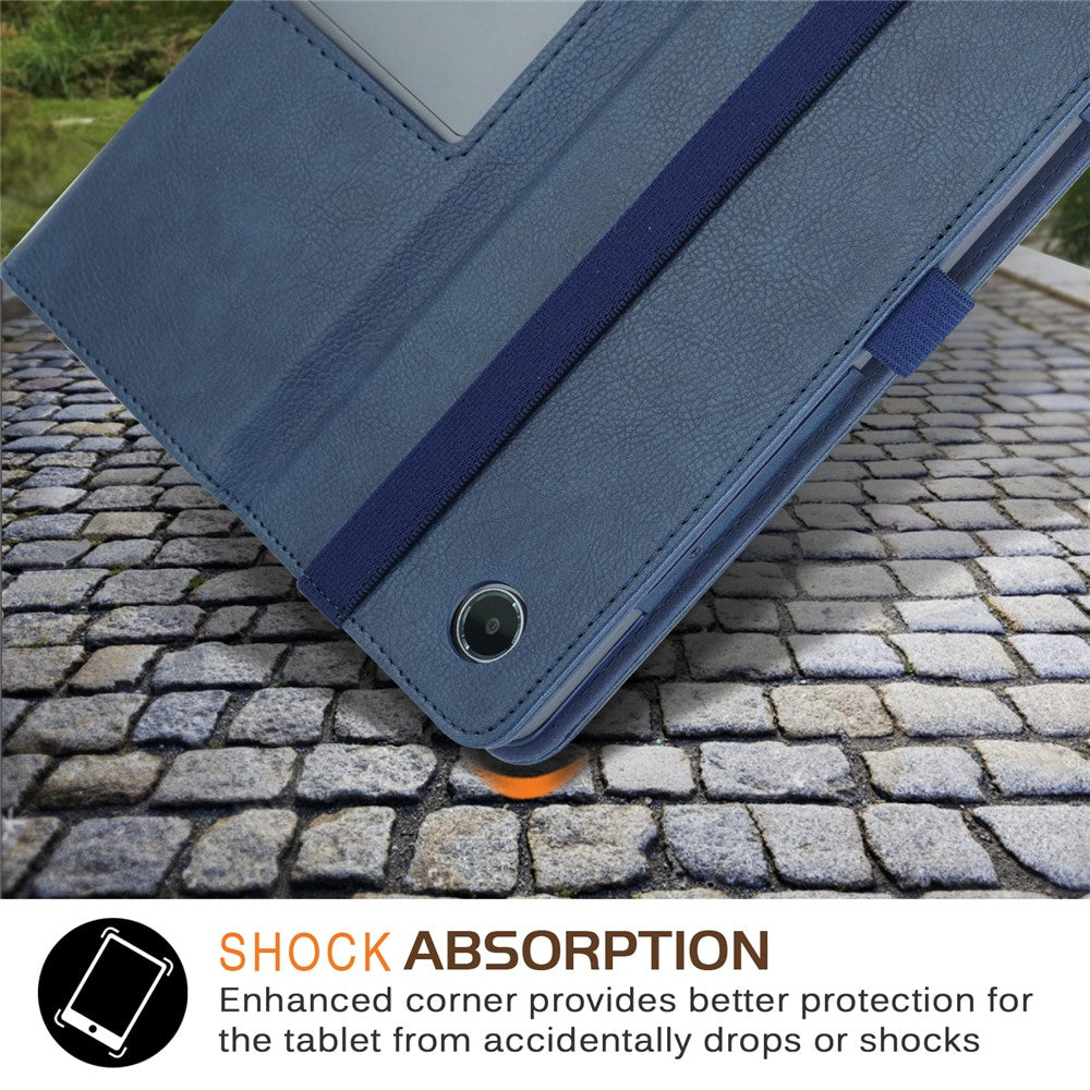 For Lenovo Tab Plus TB351FU / Xiaoxin Pad Studio 11.5 inch Case Stand PU Leather Tablet Phone Cover - Blue