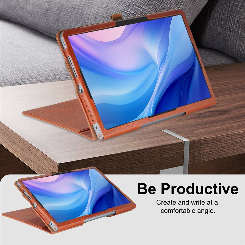 For Lenovo Tab Plus TB351FU / Xiaoxin Pad Studio 11.5 inch Case Stand PU Leather Tablet Phone Cover - Brown