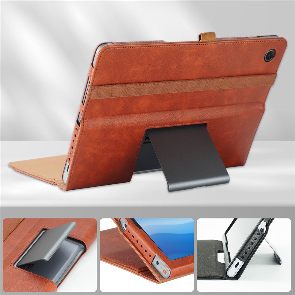 For Lenovo Tab Plus TB351FU / Xiaoxin Pad Studio 11.5 inch Case Stand PU Leather Tablet Phone Cover - Brown