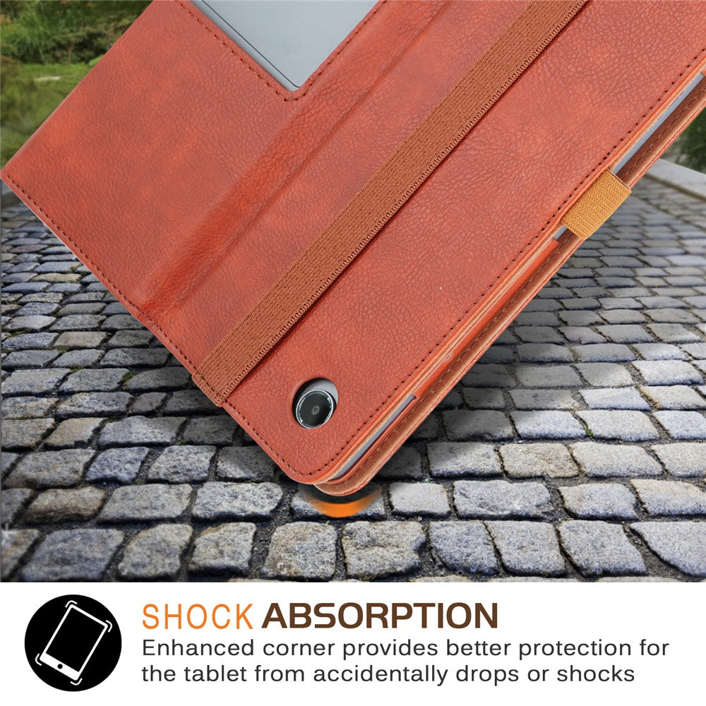 For Lenovo Tab Plus TB351FU / Xiaoxin Pad Studio 11.5 inch Case Stand PU Leather Tablet Phone Cover - Brown