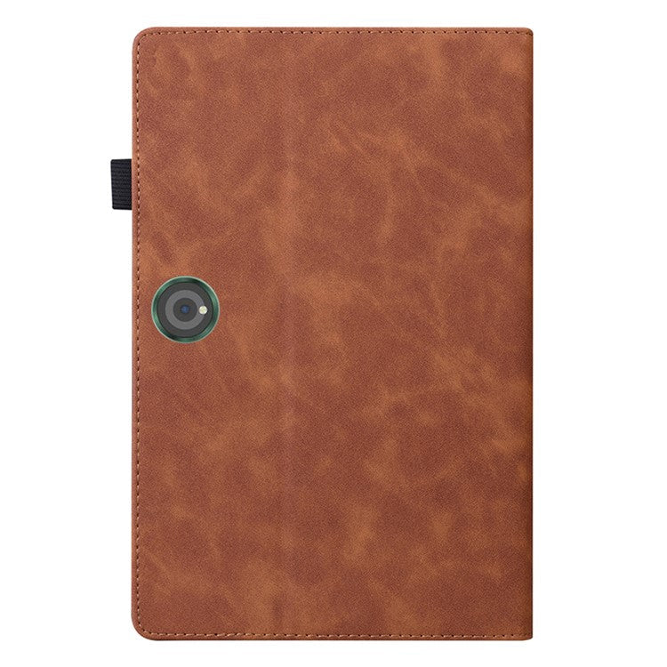 For OnePlus Pad 2 / Pad Pro Case PU Leather Business Folio Protective Tablet Cover Card Holder - Brown
