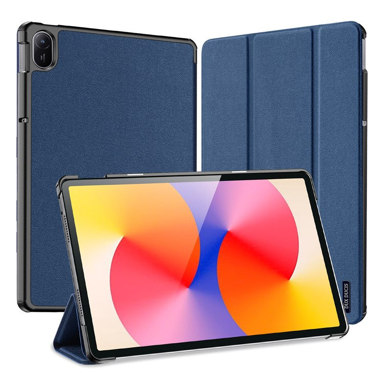 DUX DUCIS Domo Series for Huawei MatePad SE 11 Case Tri-fold Stand Leather Cover Auto Wake / Sleep - Blue