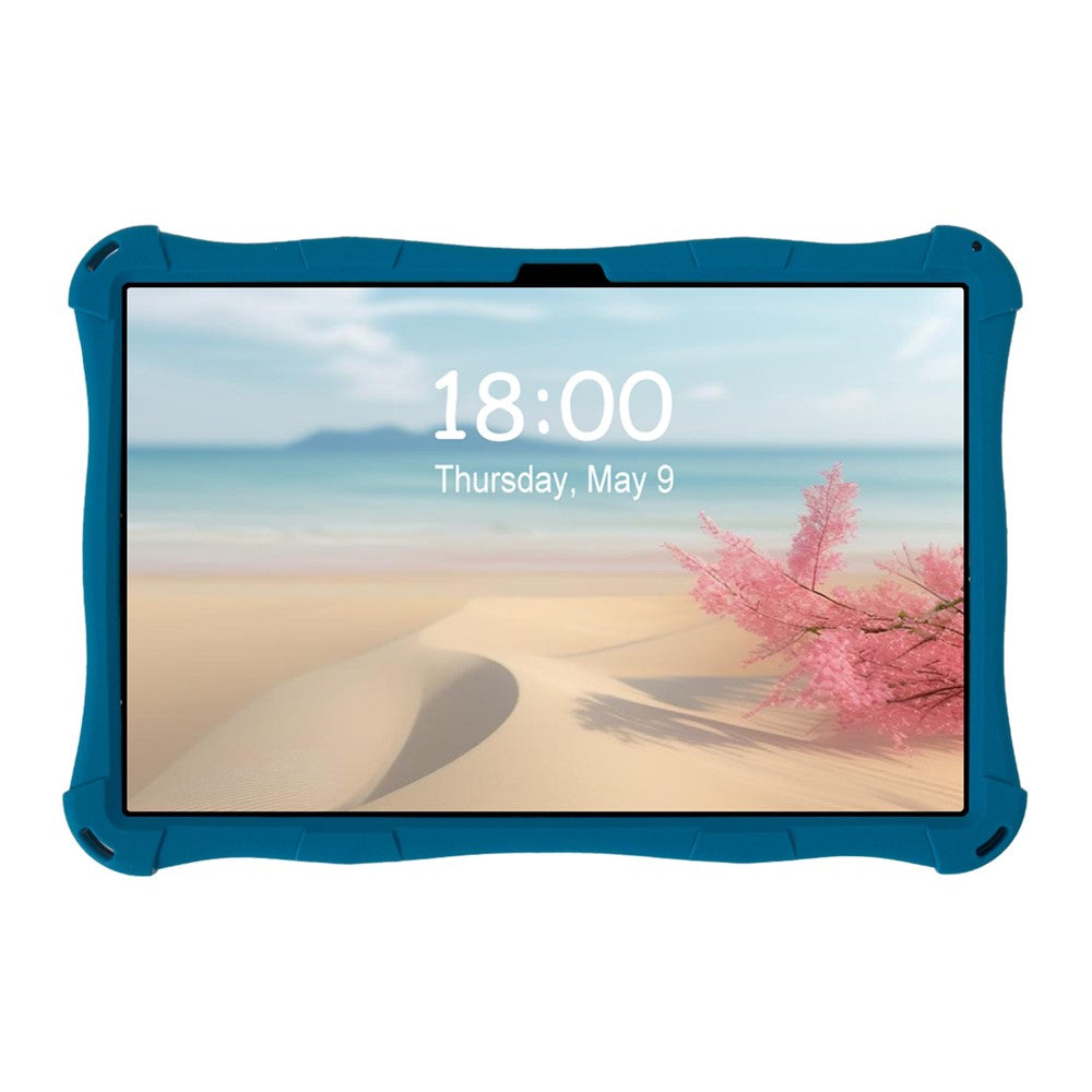 For Lenovo Tab M11 TB330FU / 331FC / Xiaoxin Pad 11 2024 Case Kickstand Cartoon Silicone Tablet Cover - Dark Blue