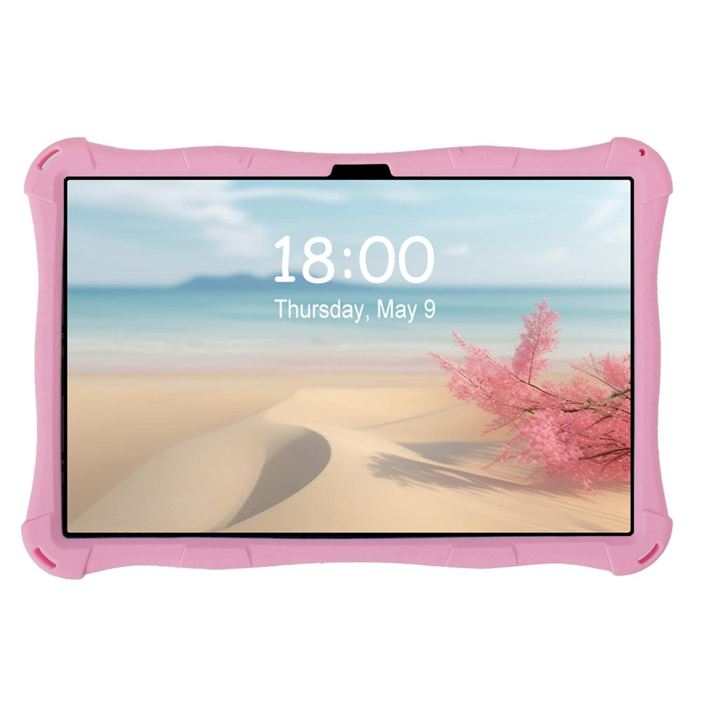 For Lenovo Tab M11 TB330FU / 331FC / Xiaoxin Pad 11 2024 Case with Shoulder Strap Kickstand Cartoon Silicone Cover - Pink
